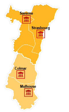 Carte Alsace